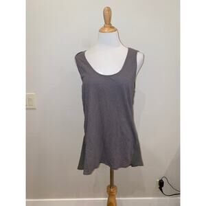 XCVI Tank Mixed Fabric Green Sleeveless Size Large